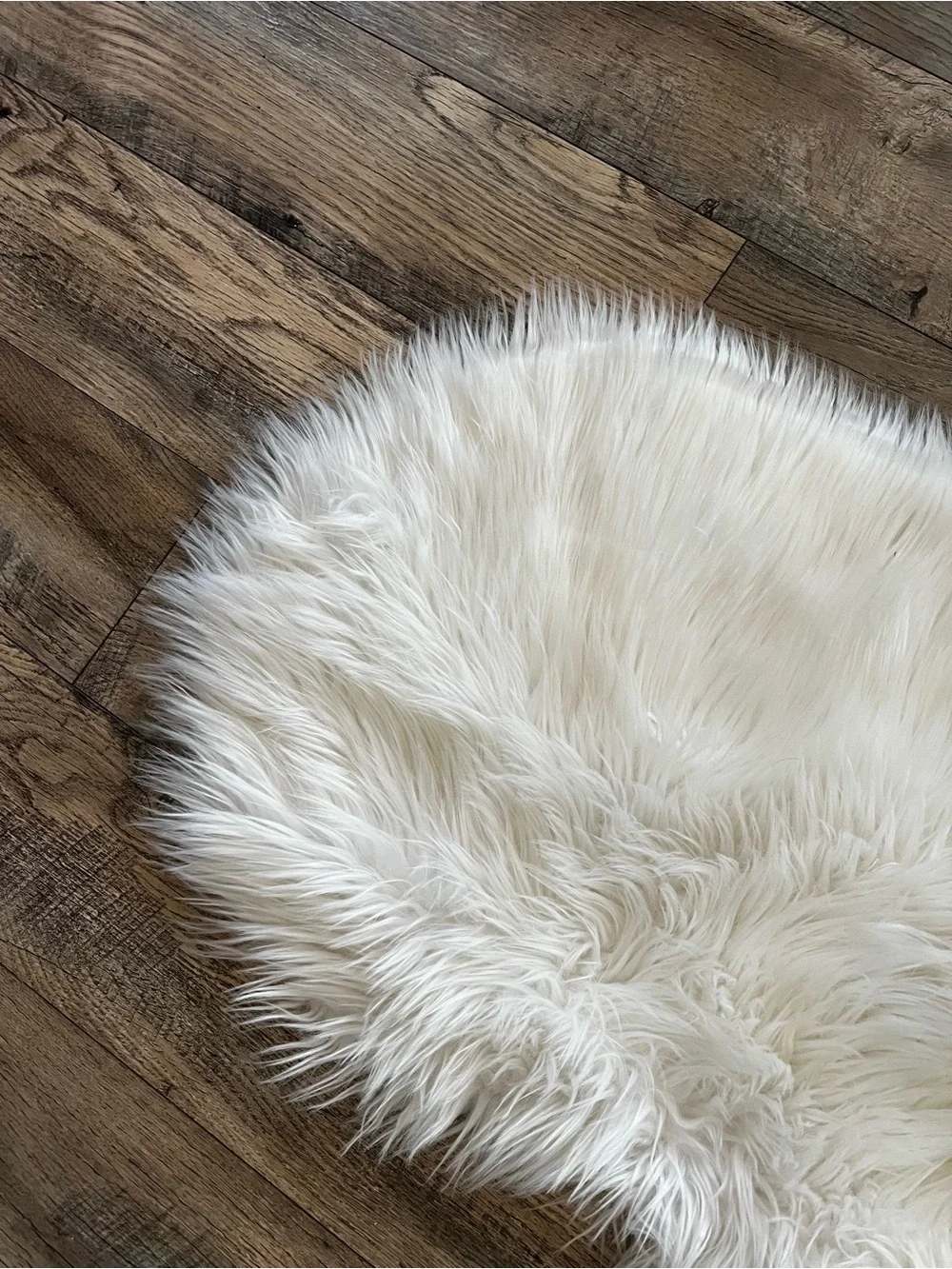 Faux sheep skin sofa decor